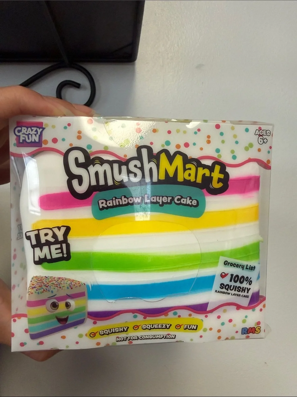 SmushMart Rainbow Layer Cake Squishy Toy - Multicolor